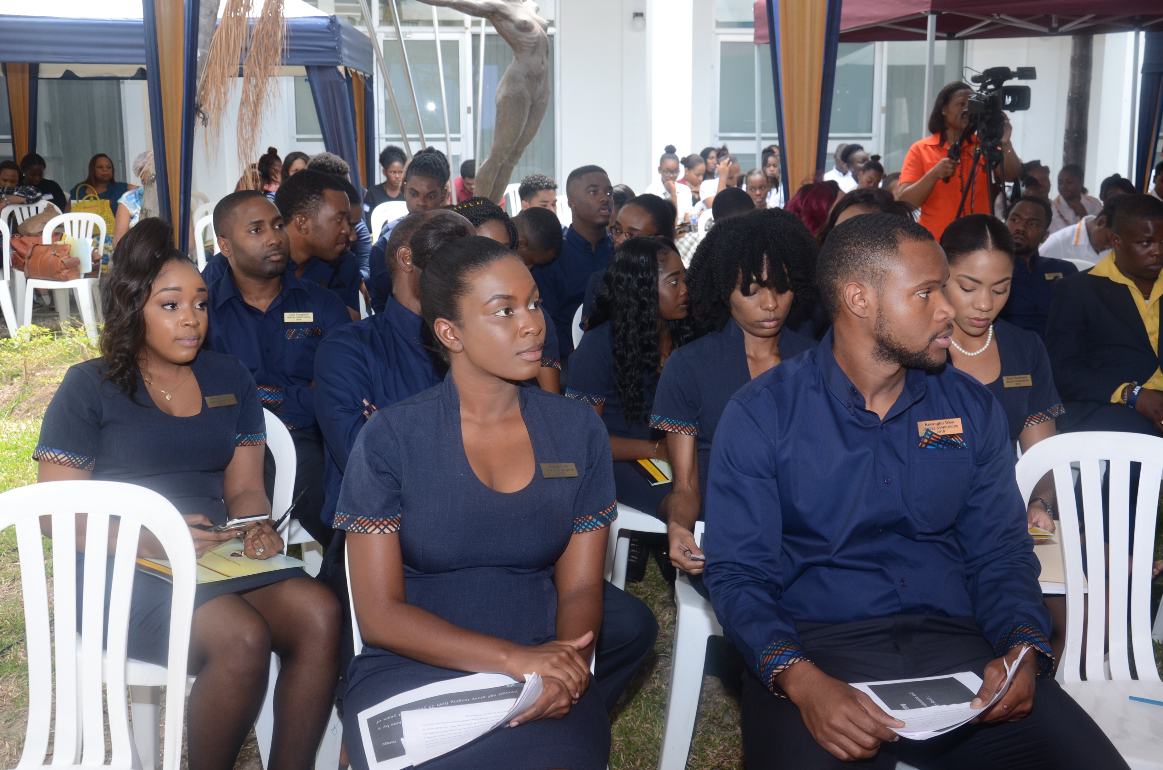 Student of the Joan Duncan School of Entrepreneurship, Ethics and Leadership and Future Entrepreneurs seated during the Issues in Entrepreneurship Development: Symposium, on Tuesday, March 20, 2018, under the theme, “Entrepreneurs Going for Growth and Regional Competitive Edge” held at the Technology Innovation Centre on the UTech, Ja. Papine Campus.