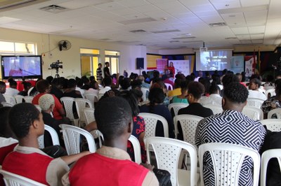 Canadian High Commissioner during her presentation