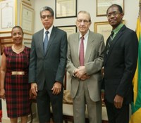 New UTech, Jamaica Pro-Chancellor, Richard Powell Pays Courtesy Call on Chancellor