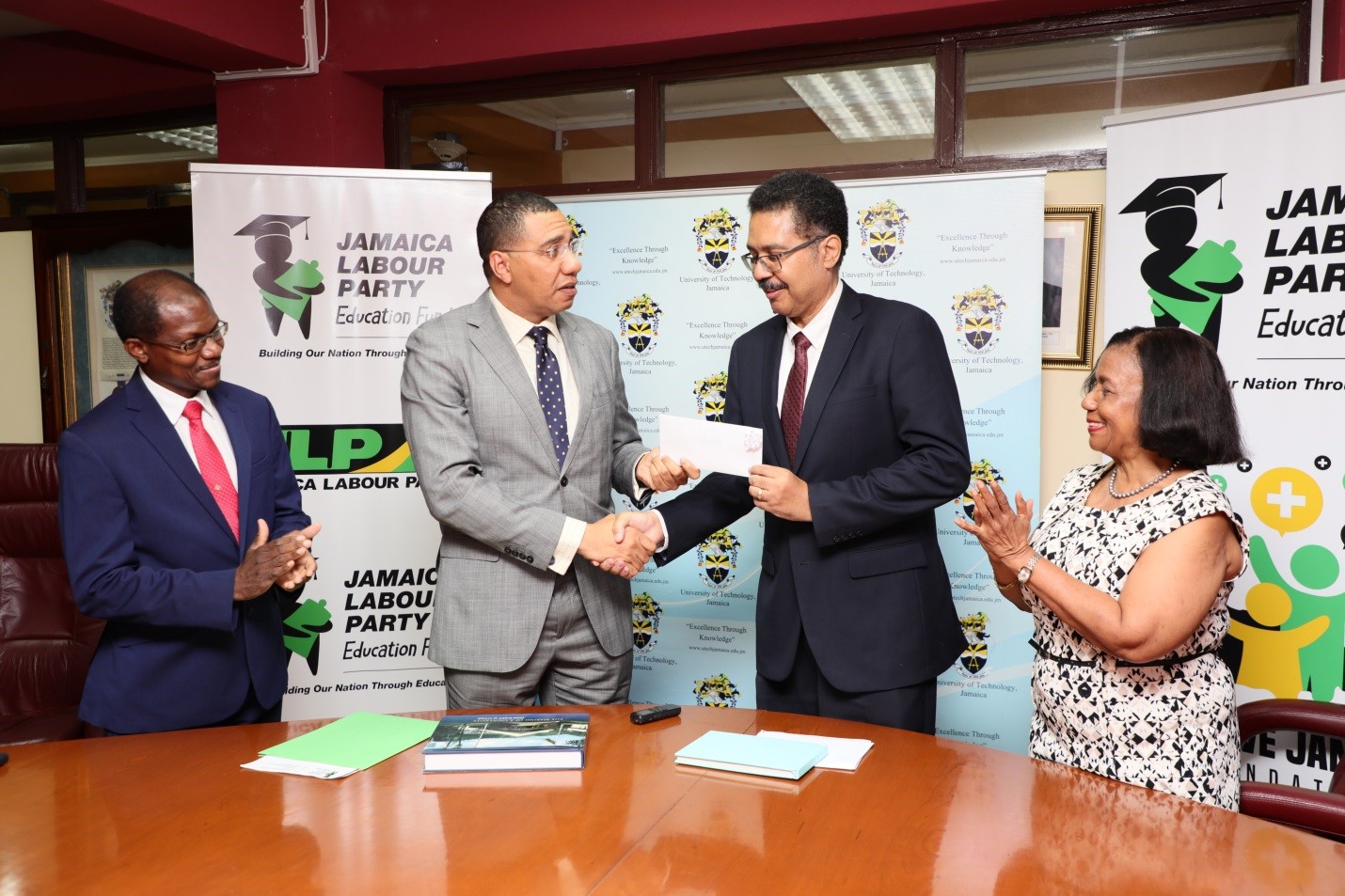 Prime Minister Donates $2.5M to UTech, Jamaica for Students in Need