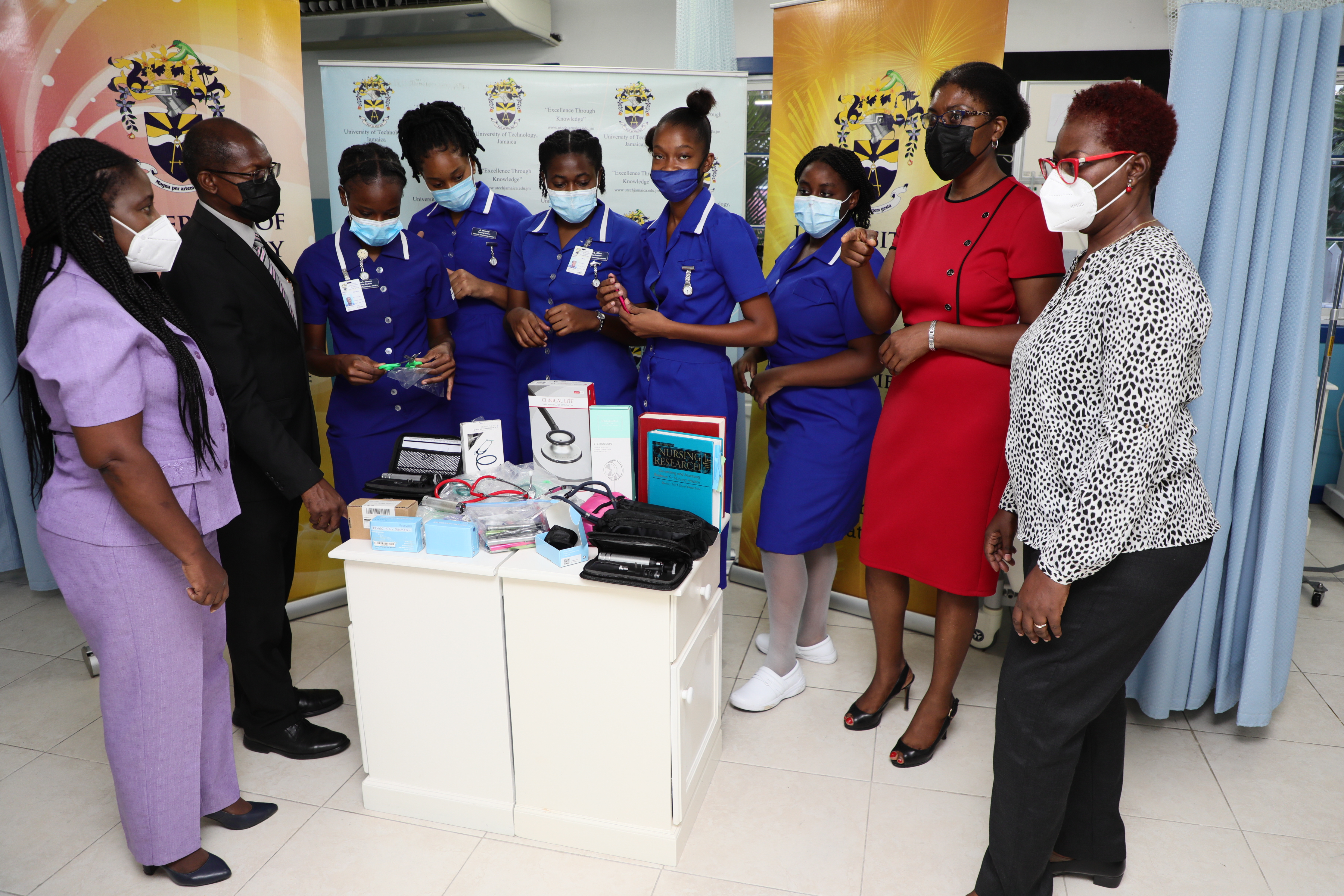 UTech, Jamaica Receives Donation of Medical Supplies and Books from Nursing Practitioners in the USA