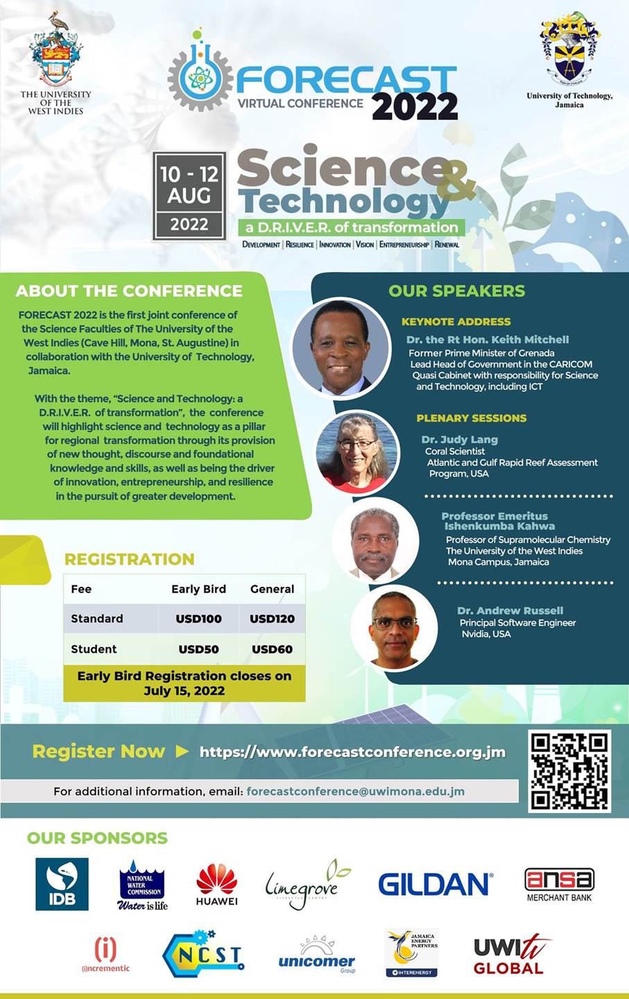 UTech, Jamaica & UWI Partner to Host Virtual Science and Technology Conference - FORECAST 2022